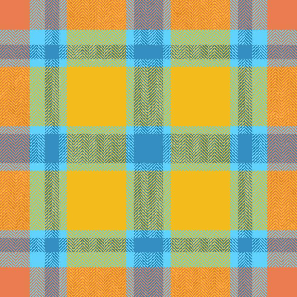 Plaid check pattern. Seamless fabric texture. Tartan textile print. vector