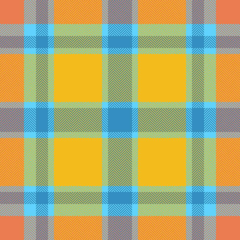 Plaid check pattern. Seamless fabric texture. Tartan textile print. vector