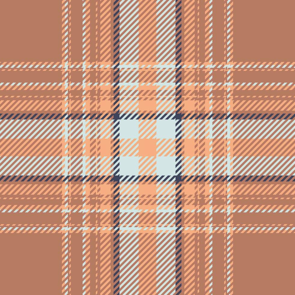 Plaid check pattern. Seamless fabric texture. Tartan textile print. vector