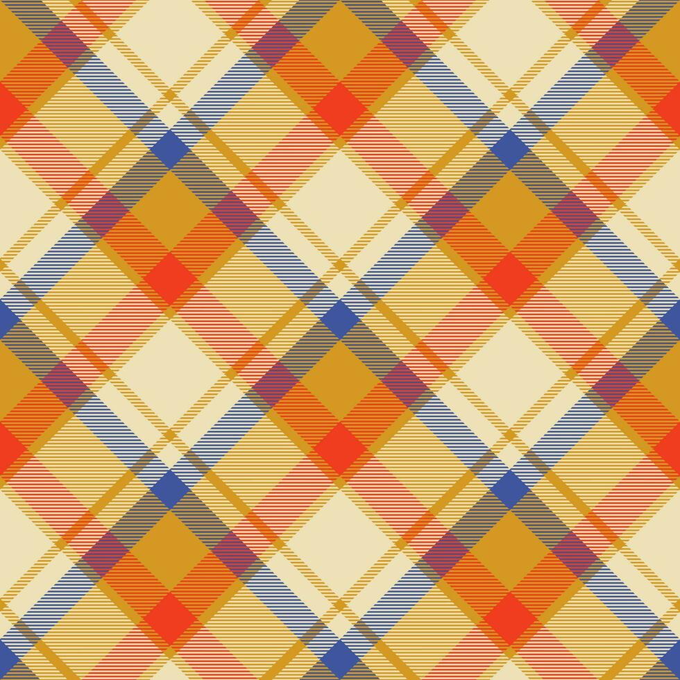 vector de patrón de cuadros sin costuras de tartán escocia. tela de fondo retro. textura geométrica cuadrada de color de verificación vintage para impresión textil, papel de regalo, tarjeta de regalo, diseño de papel tapiz.