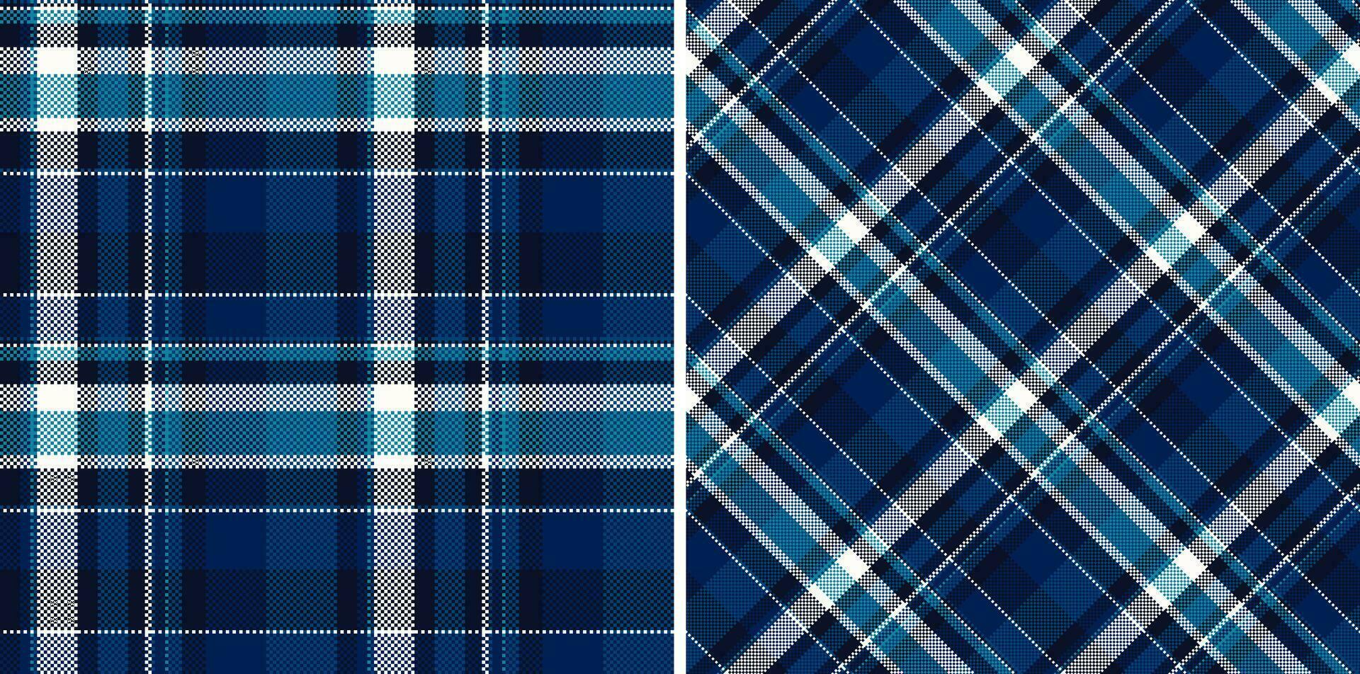 Textile tartan pattern of seamless background plaid with a vector texture fabric check. Set in trendy colors for geometric design patterns.