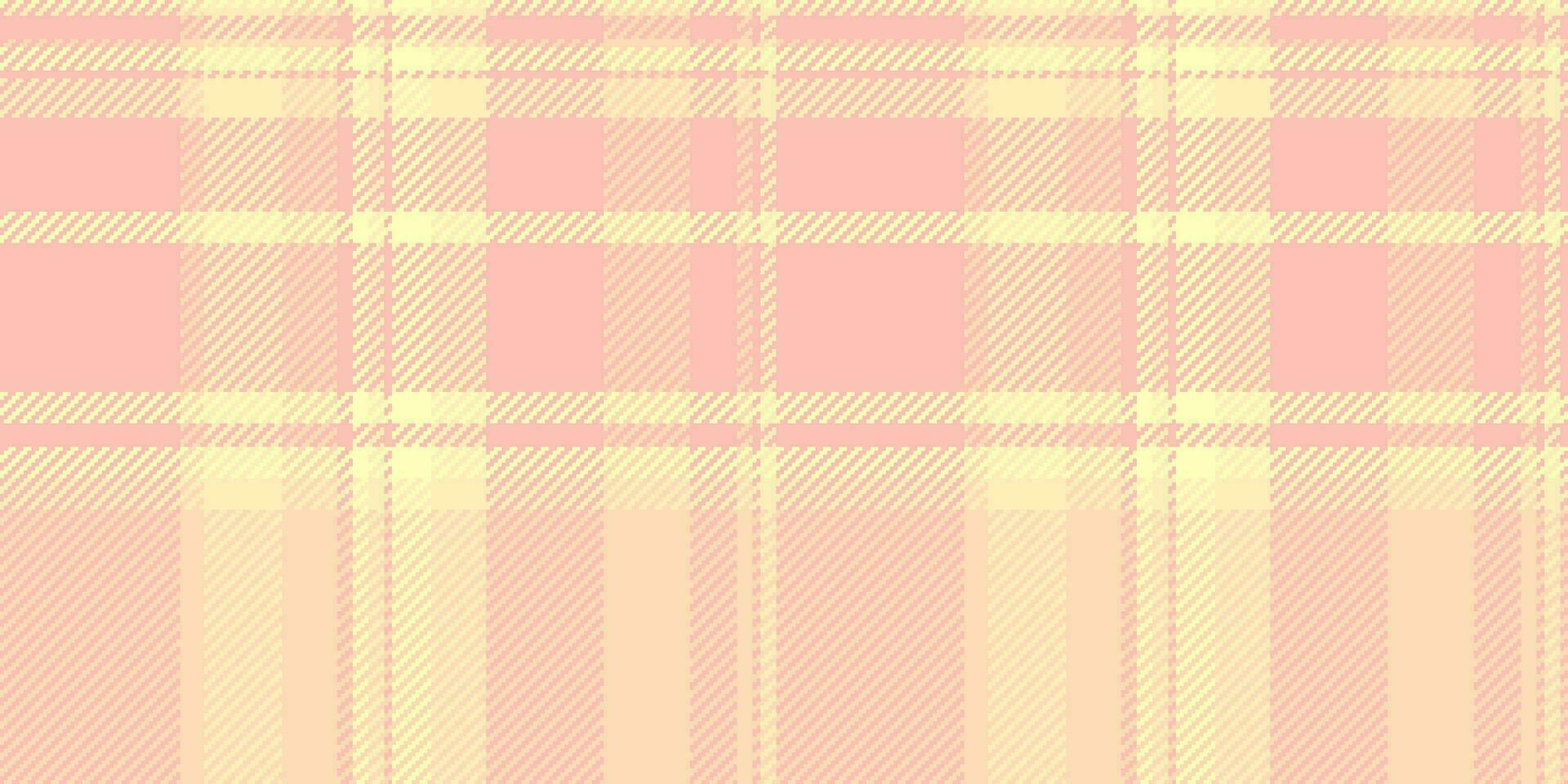 Up vector pattern plaid, paint tartan texture check. Guy background textile seamless fabric in light and peach puff colors.
