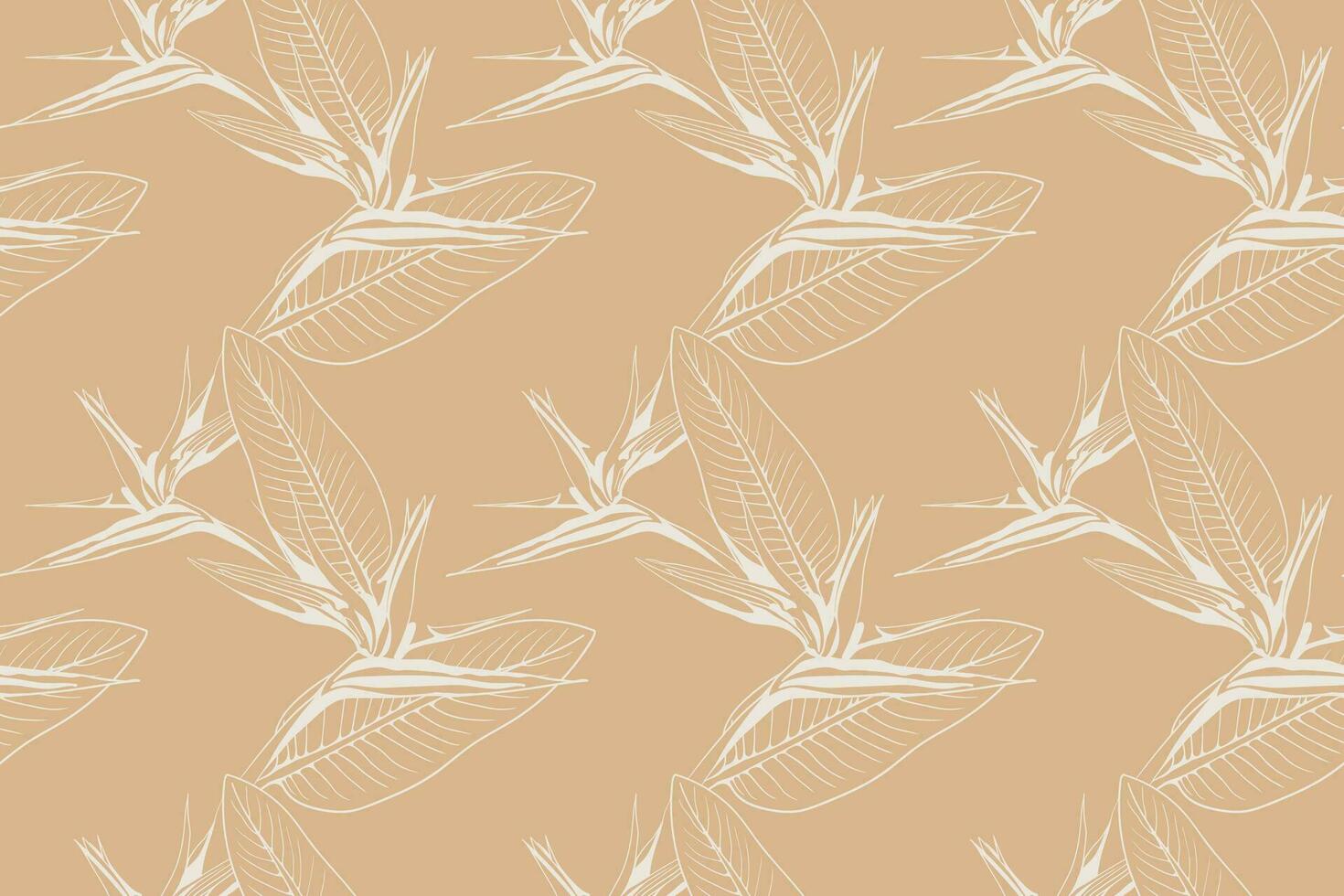 Floral pattern seamless vector background. Foliage and flower wallpaper design of nature.