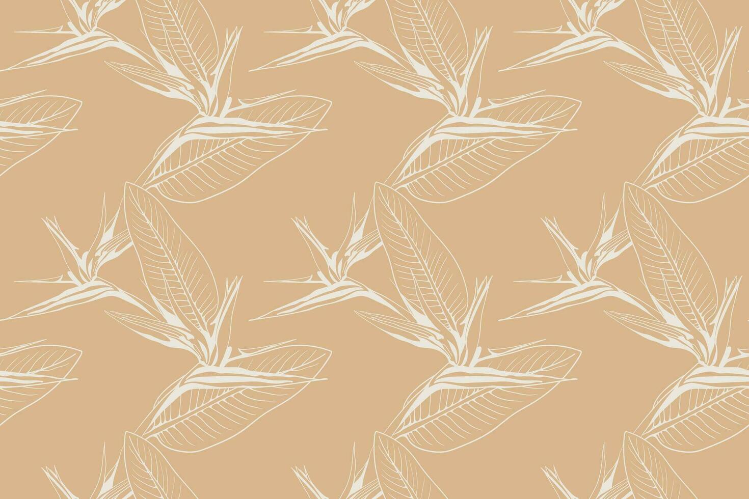 Floral pattern seamless vector background. Foliage and flower wallpaper design of nature.