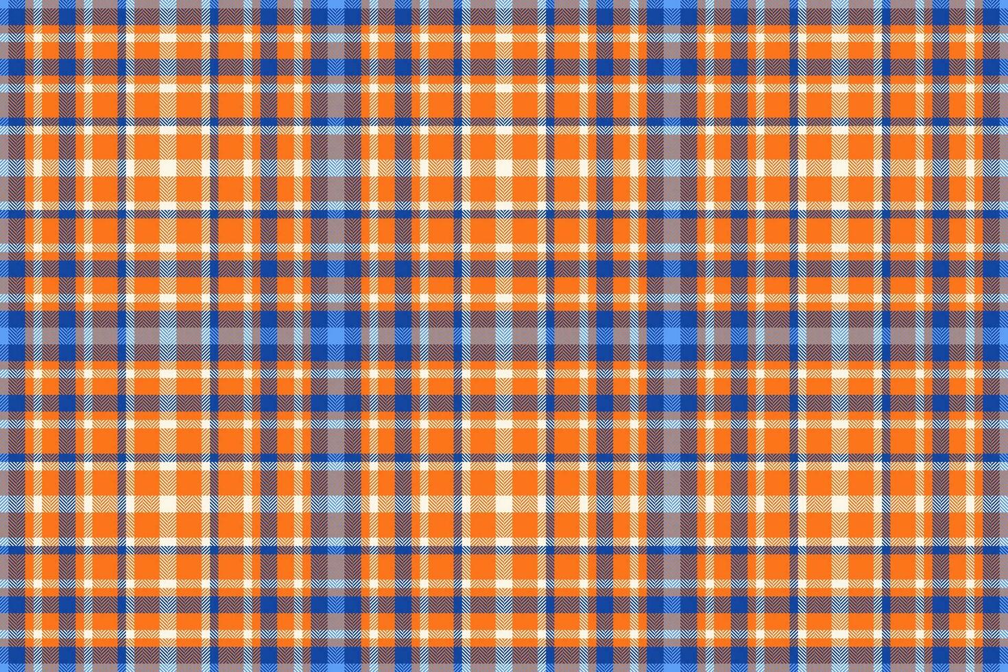 Plaid tartan fabric of seamless vector texture with a background check textile pattern.
