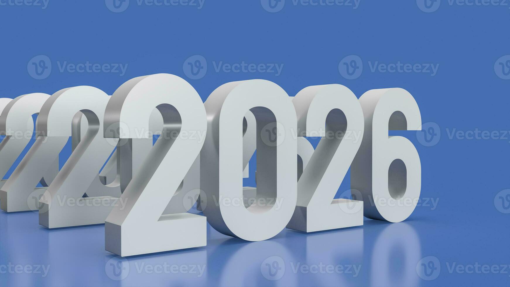 The 2026 year for Business concept 3d rendering. photo