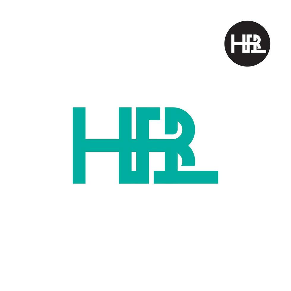 Letter HBL Monogram Logo Design vector