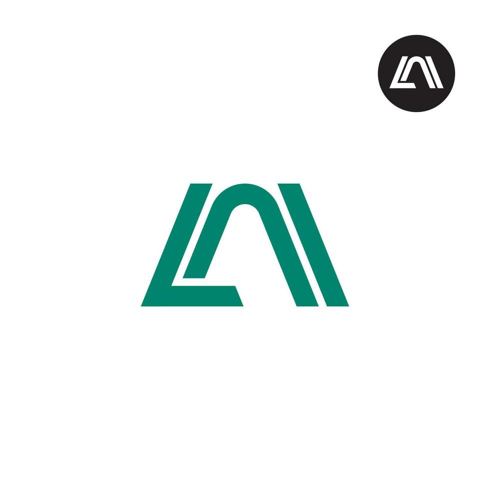 Letter LAI Monogram Logo Design vector