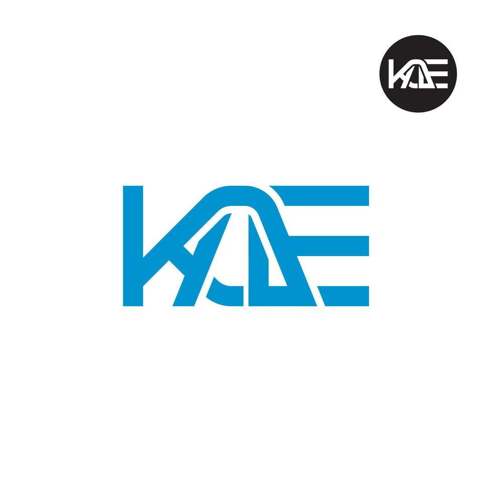 Letter KAE Monogram Logo Design vector