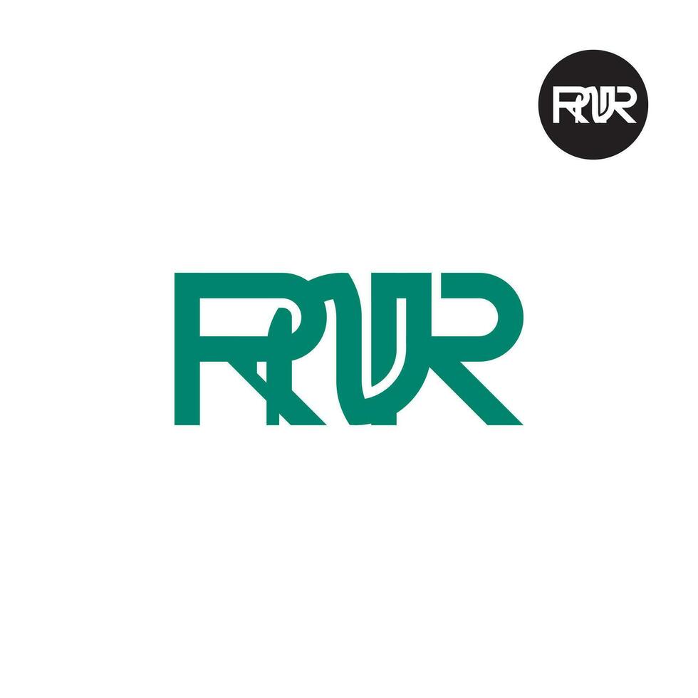 Letter RNR Monogram Logo Design vector