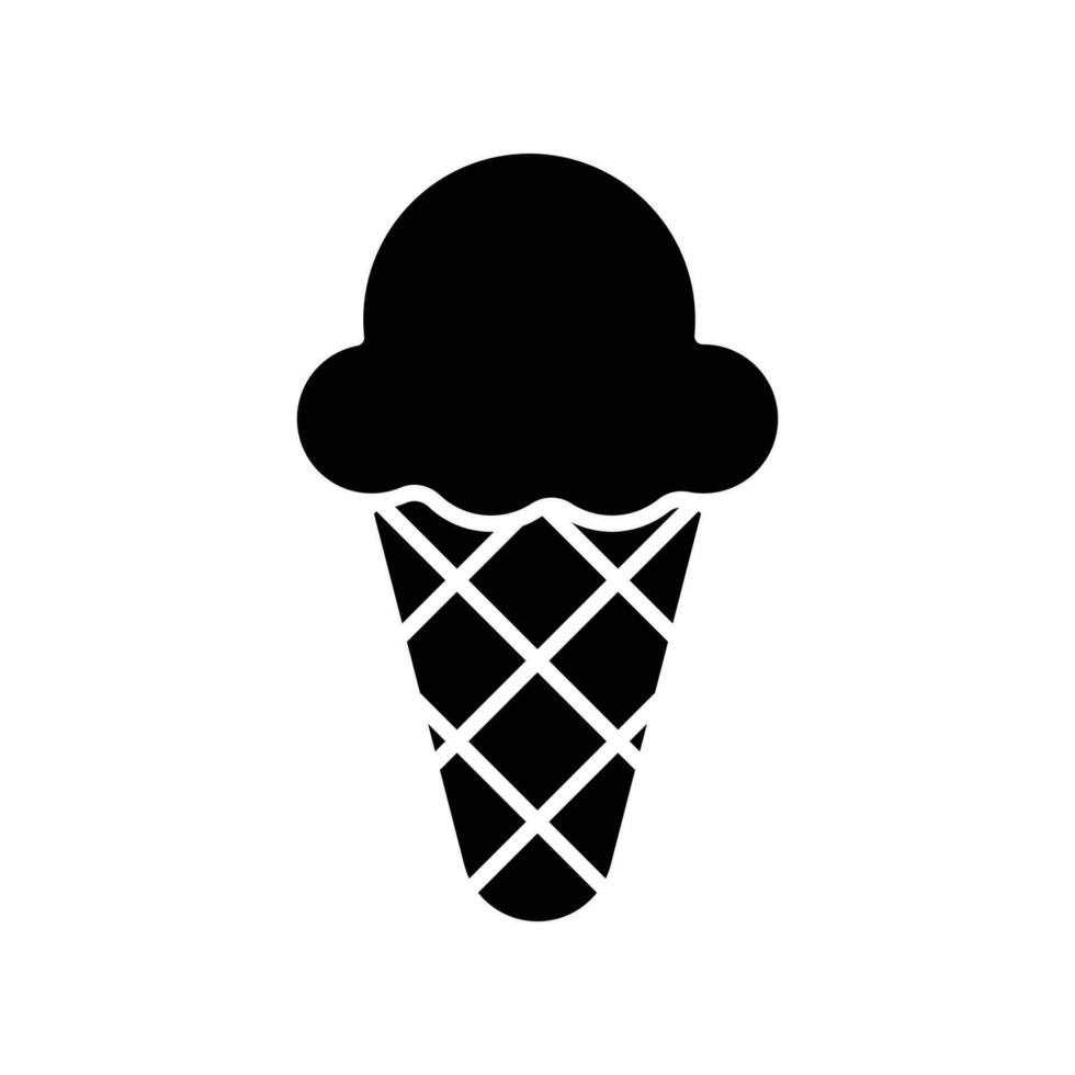 ice cream icon vector design template simple and clean