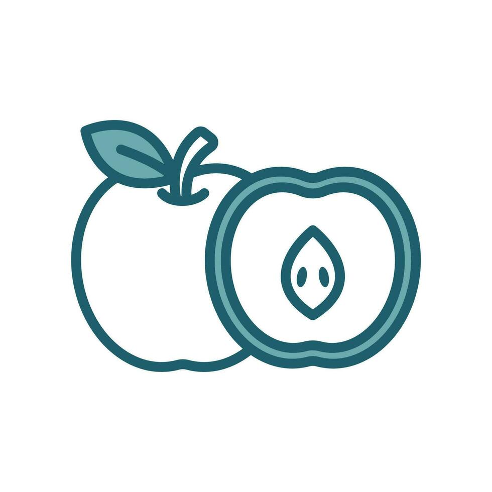 apple fruit icon vector design template simple and clean