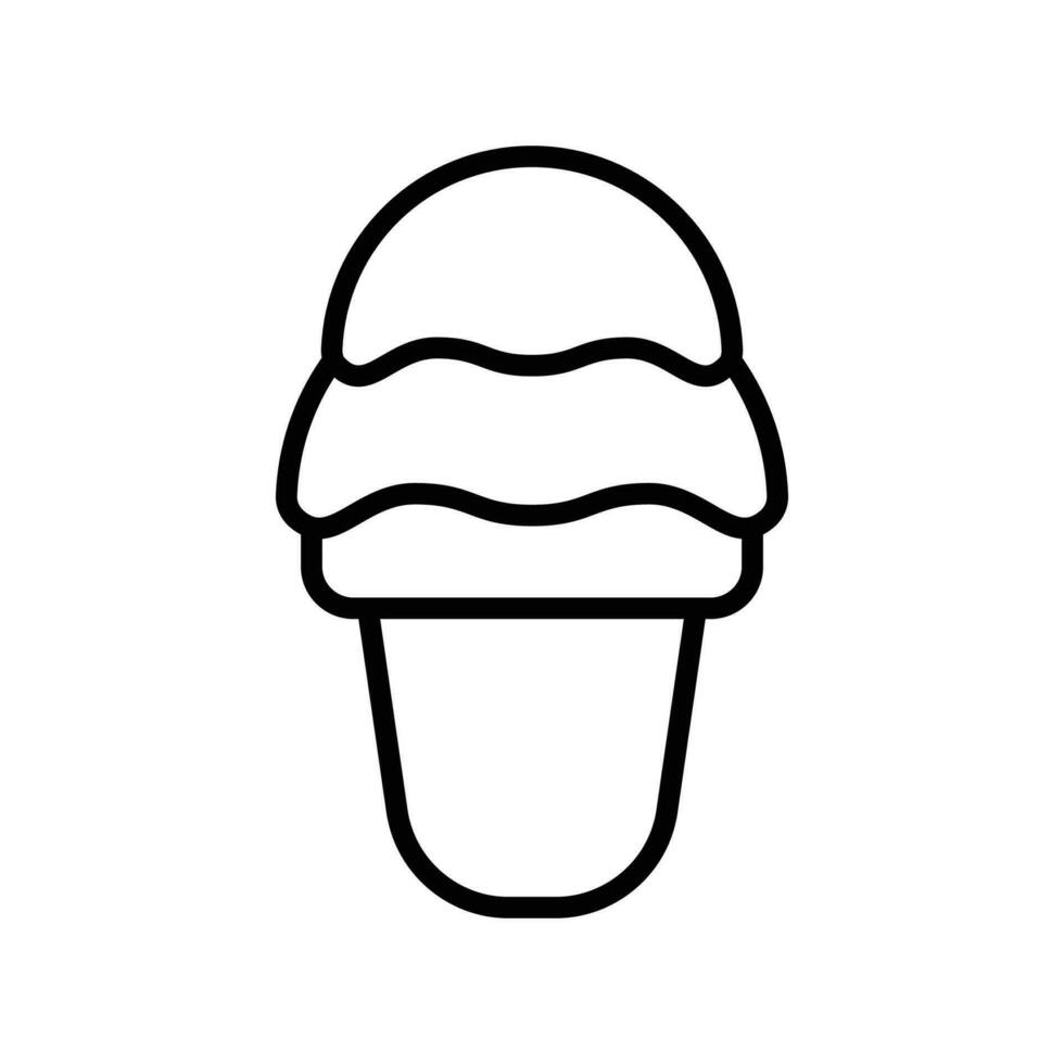 ice cream icon vector design template simple and clean