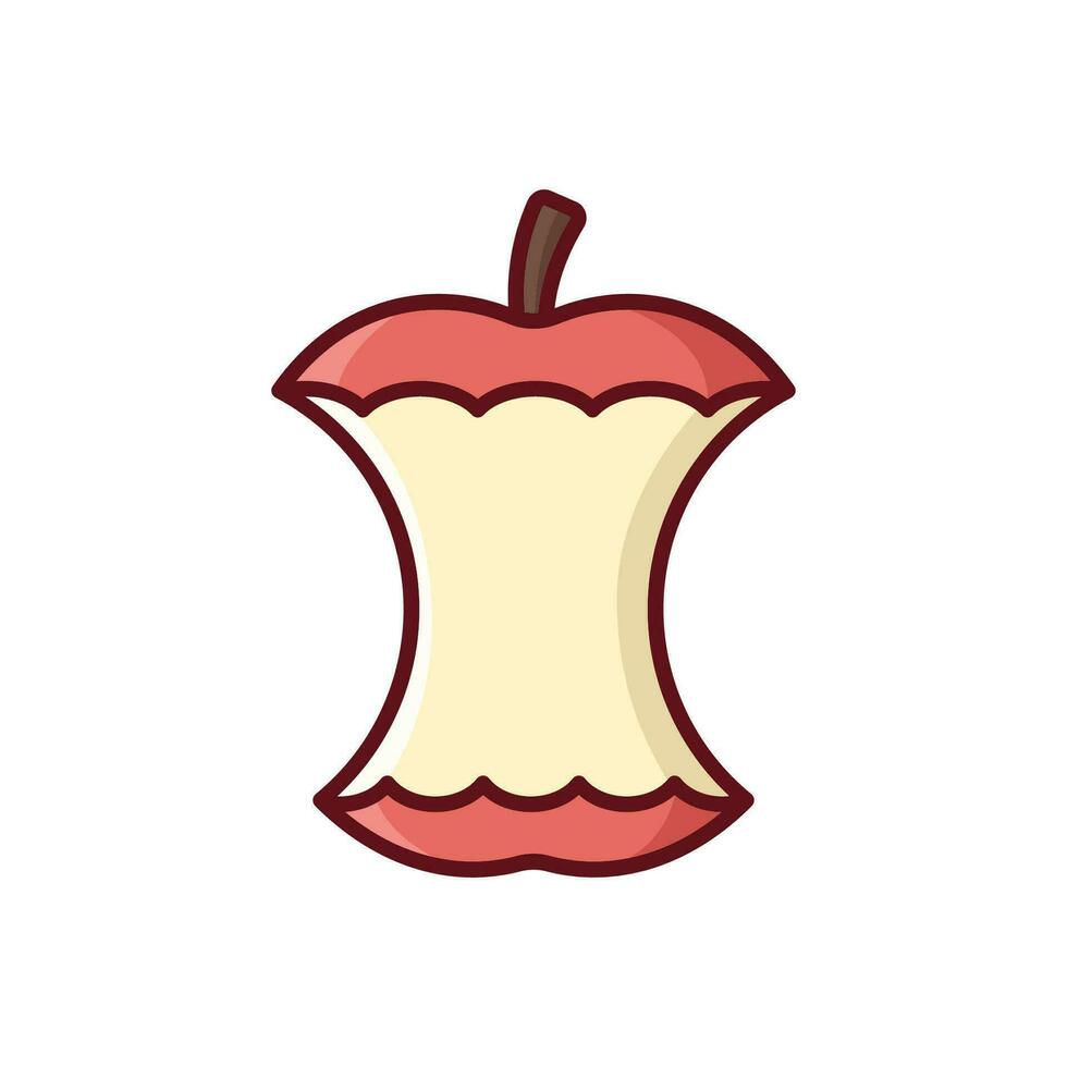 manzana Fruta icono vector diseño modelo sencillo y limpiar