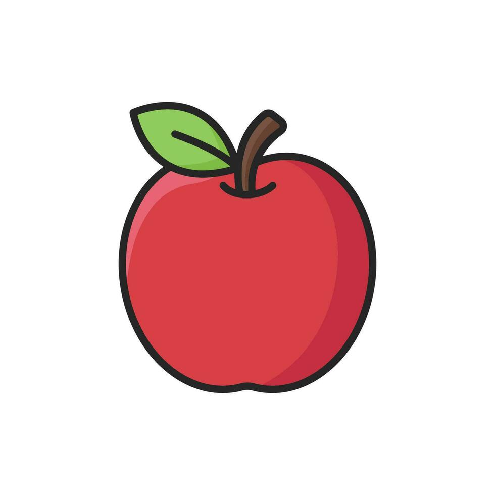 apple fruit icon vector design template simple and clean