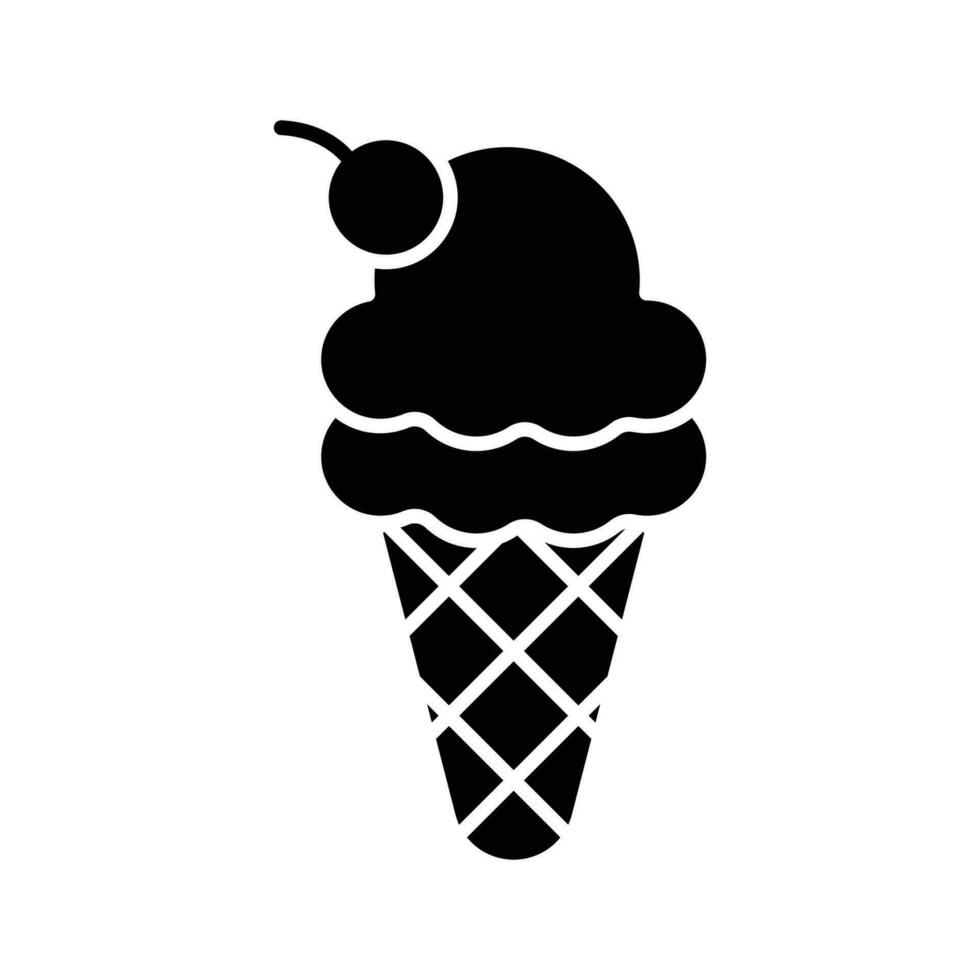 ice cream icon vector design template simple and clean