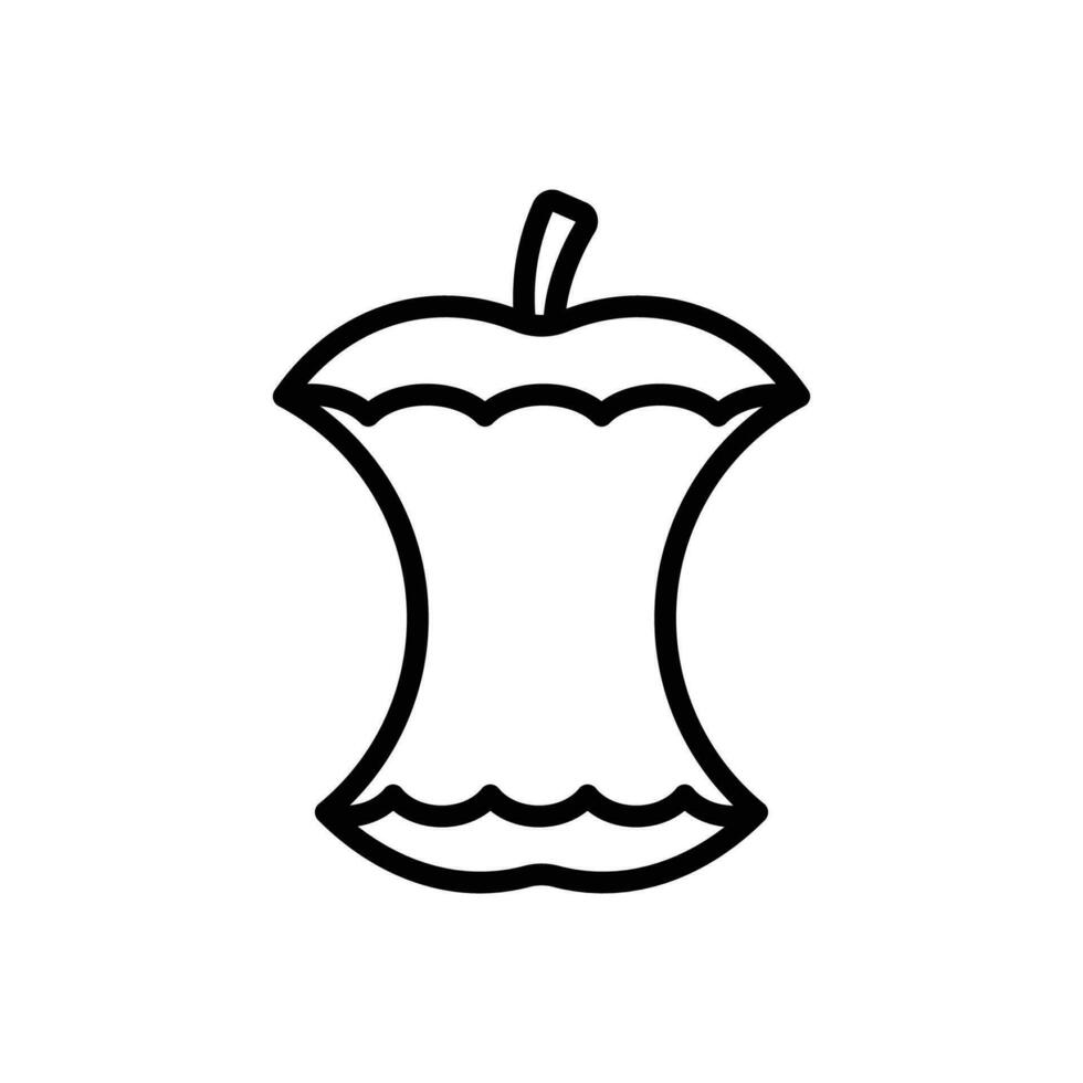 manzana Fruta icono vector diseño modelo sencillo y limpiar