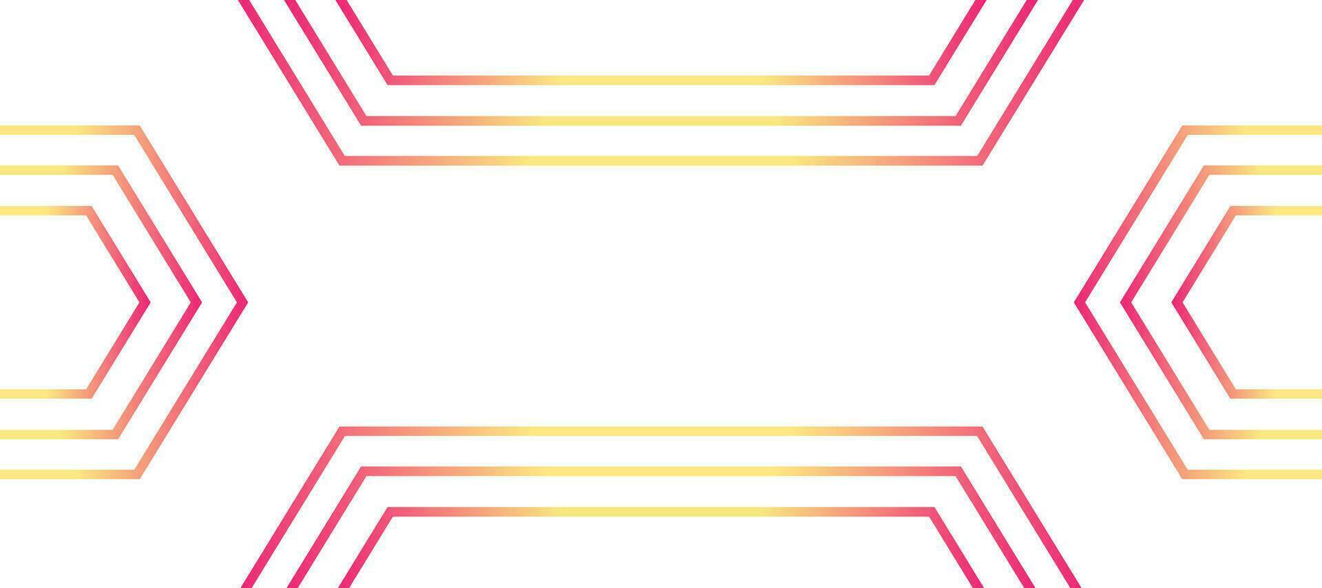 techno lines geometric orange gradient banner design background vector