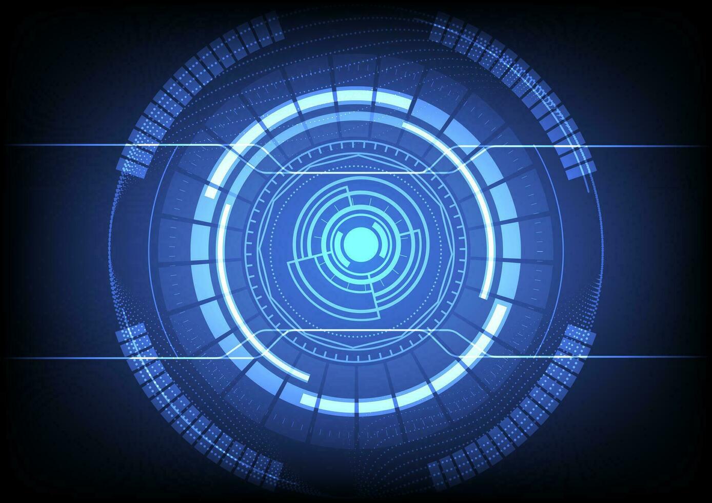Abstract technology background with blue Hi-tech communication concept vector
