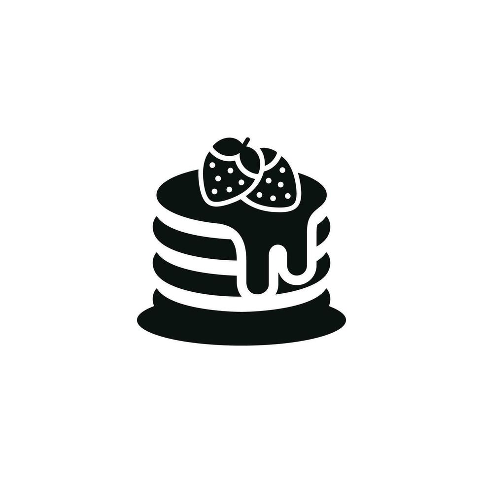 Pancake icon isolated on white background vector