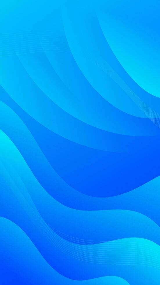 Abstract Gradient Blue liquid background. Modern vector background design. Dynamic Waves. Fluid shapes composition.  Fit for social media story template
