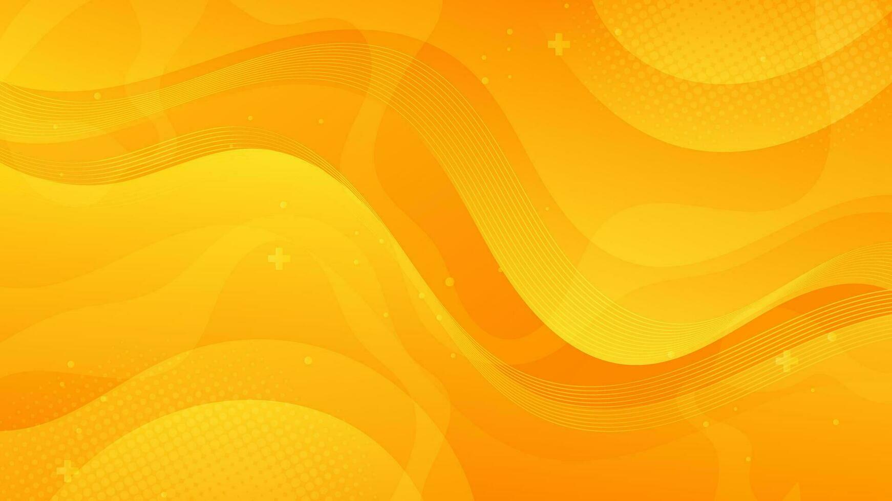 Abstract yellow Background with Wavy Shapes. flowing and curvy shapes. This asset is suitable for website backgrounds, flyers, posters, and digital art projects. vector