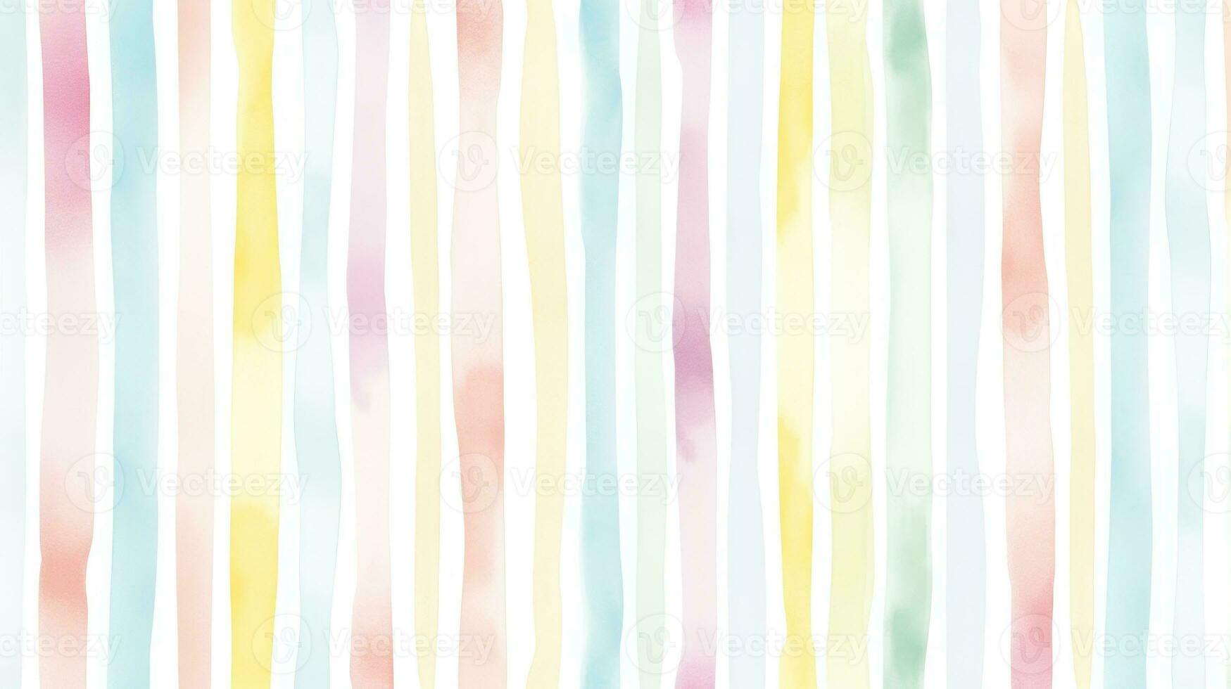 AI generated Watercolor simple pastel tones lines on white background photo