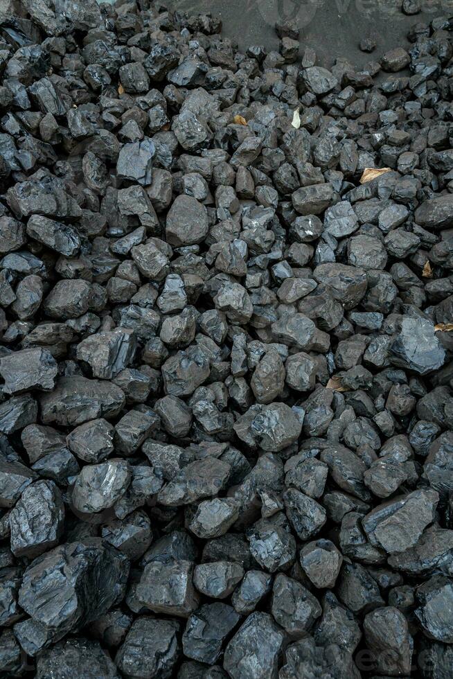 A heap of brown natural coal background photo