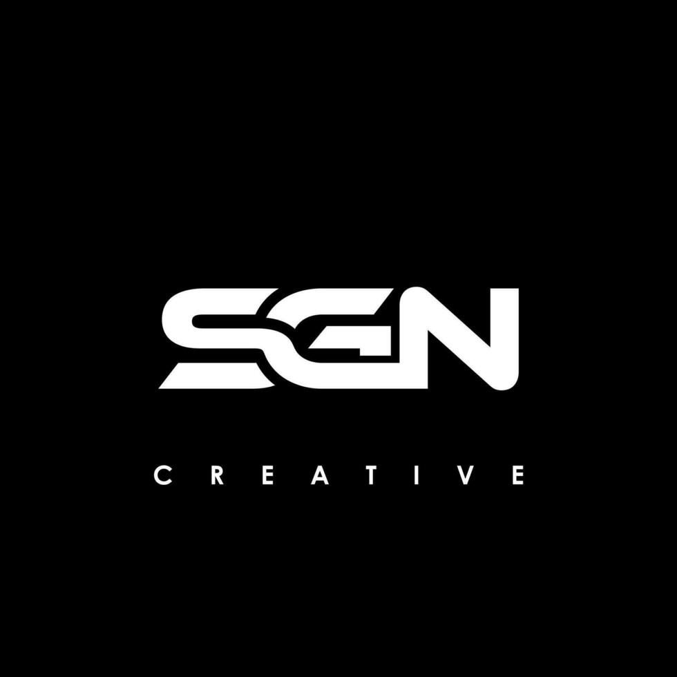 SGN Letter Initial Logo Design Template Vector Illustration