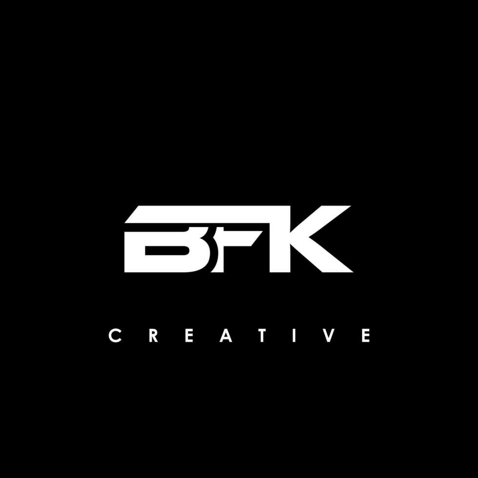 BFK Letter Initial Logo Design Template Vector Illustration