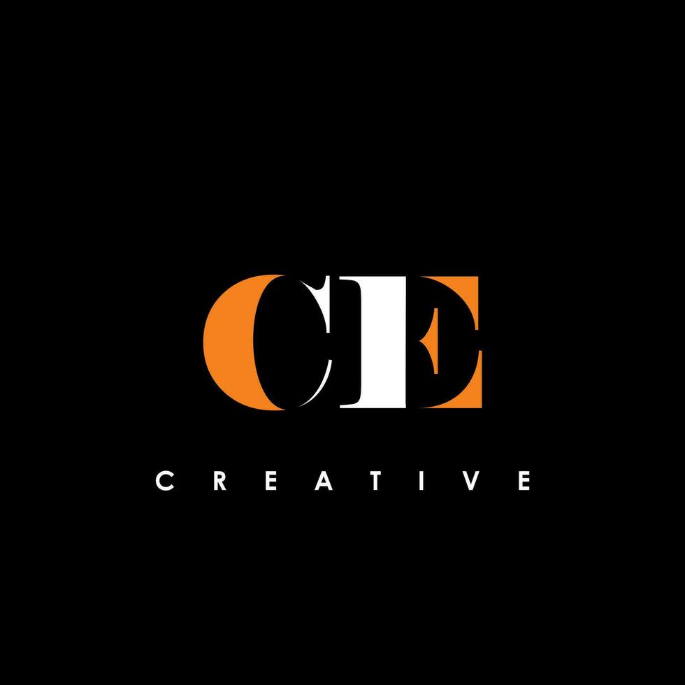 CE Letter Initial Logo Design Template Vector Illustration