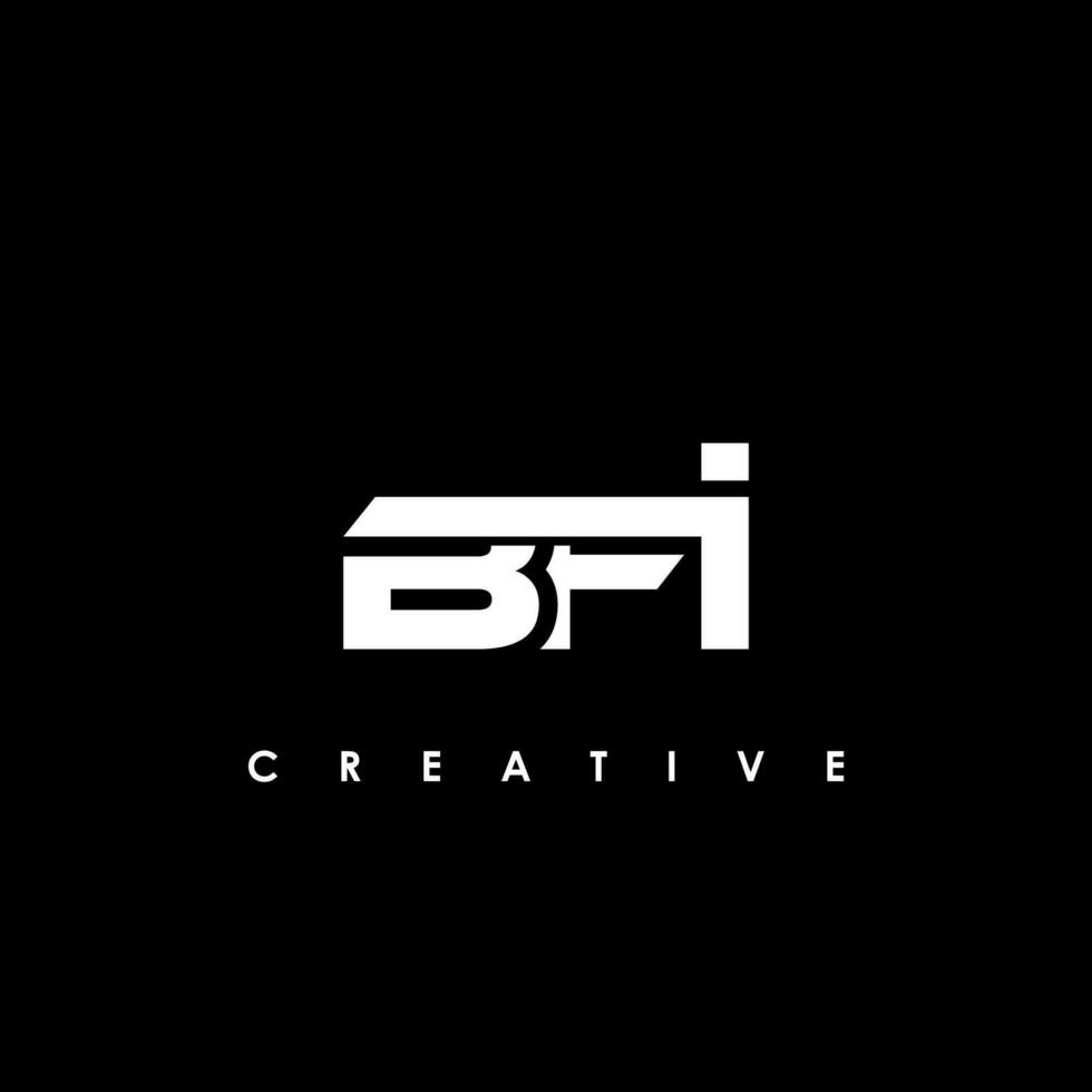 BFI Letter Initial Logo Design Template Vector Illustration