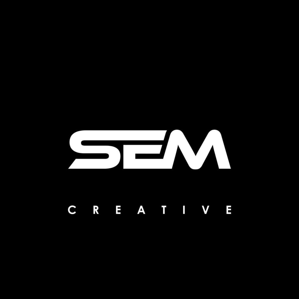 SEM Letter Initial Logo Design Template Vector Illustration