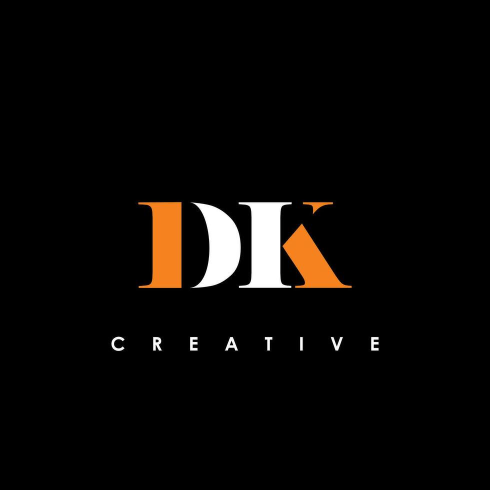 DK Letter Initial Logo Design Template Vector Illustration