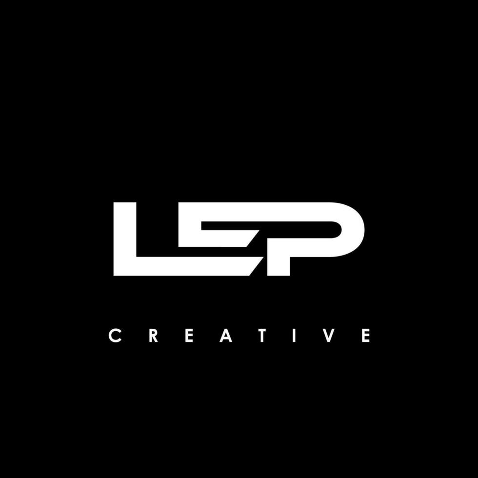 LEP Letter Initial Logo Design Template Vector Illustration