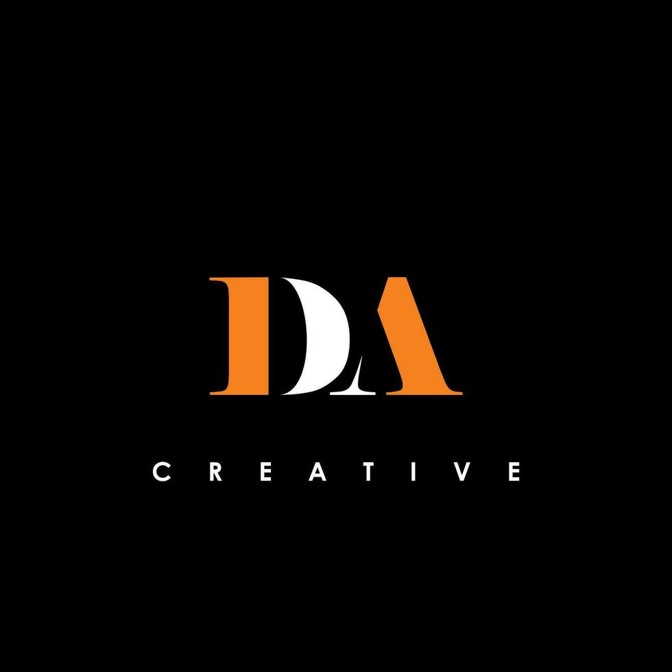 DA Letter Initial Logo Design Template Vector Illustration