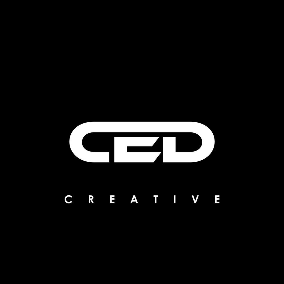 CED Letter Initial Logo Design Template Vector Illustration