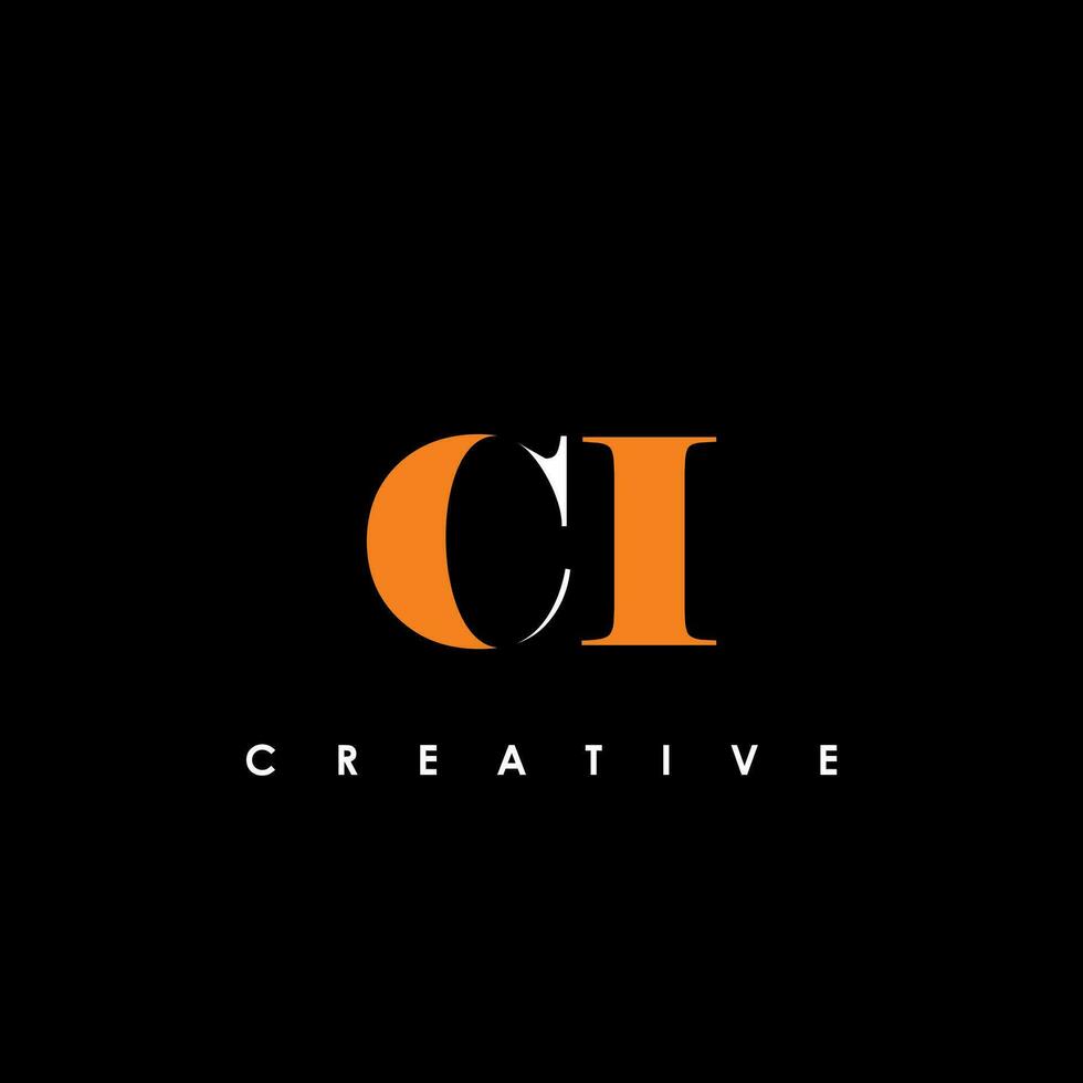 CI Letter Initial Logo Design Template Vector Illustration