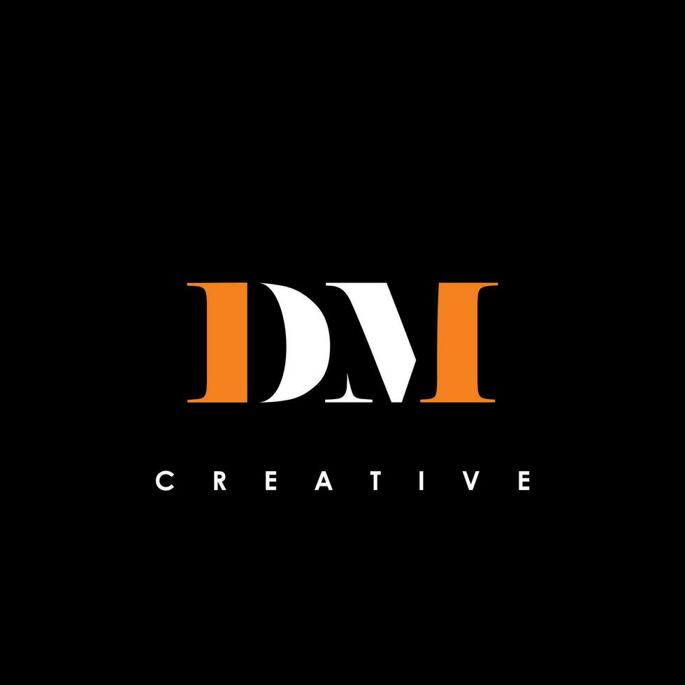 DM Letter Initial Logo Design Template Vector Illustration