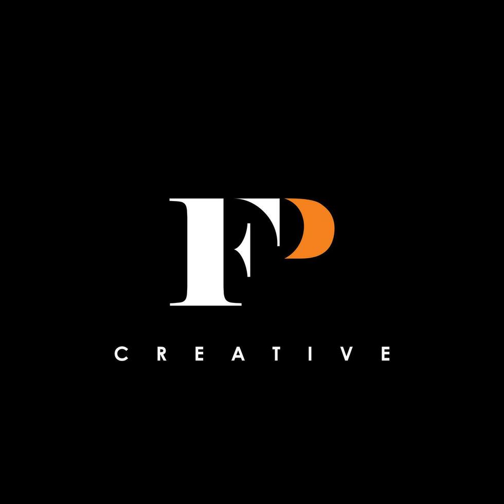 FP Letter Initial Logo Design Template Vector Illustration