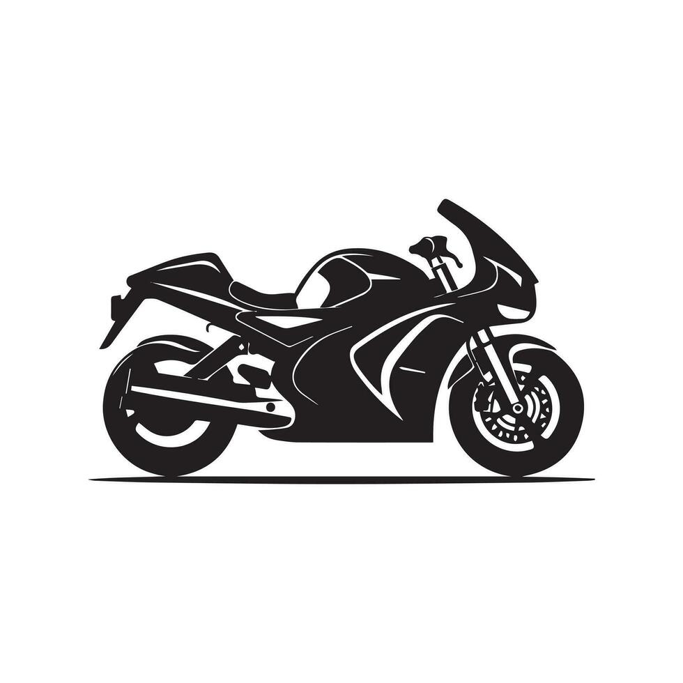 motocicleta siluetas en un blanco antecedentes. vector ilustración.