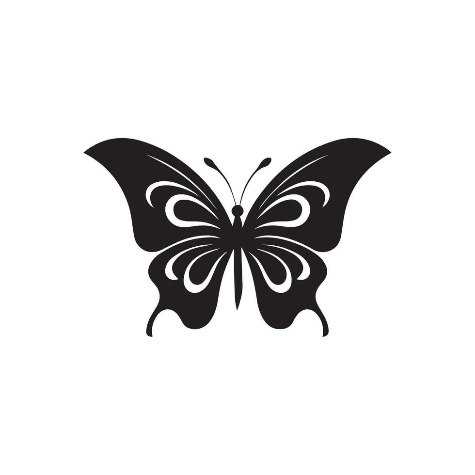 mariposa icono vector ilustración. modelo diseño.