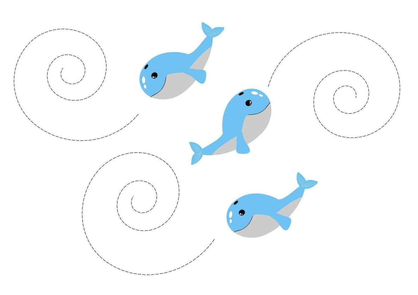 Trace and color.Trace and color for preschoolers.Handwriting practice ...