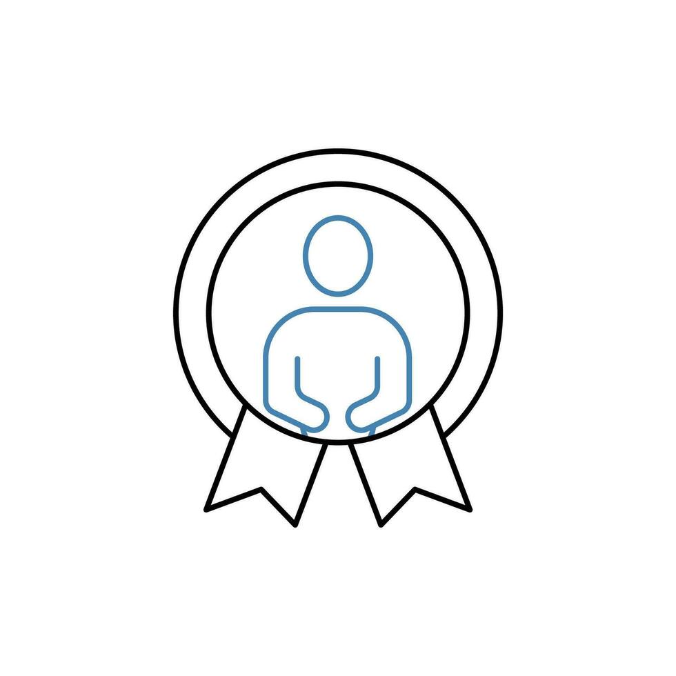 Ambassador concept line icon. Simple element illustration. Ambassador concept outline symbol design. vector