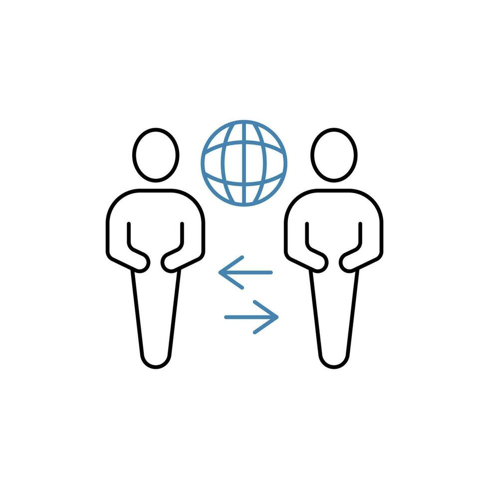 International Relations concept line icon. Simple element illustration. International Relations concept outline symbol design. vector