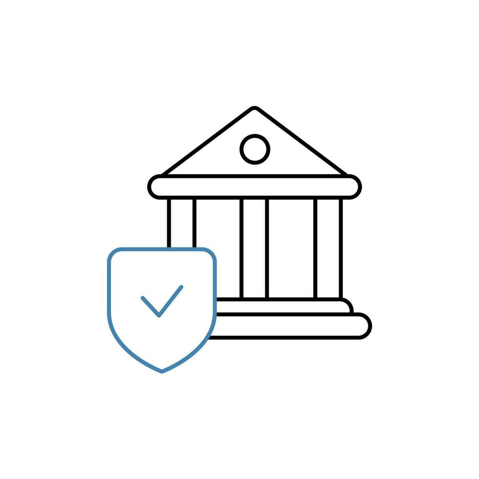 Consulate concept line icon. Simple element illustration. Consulate concept outline symbol design. vector