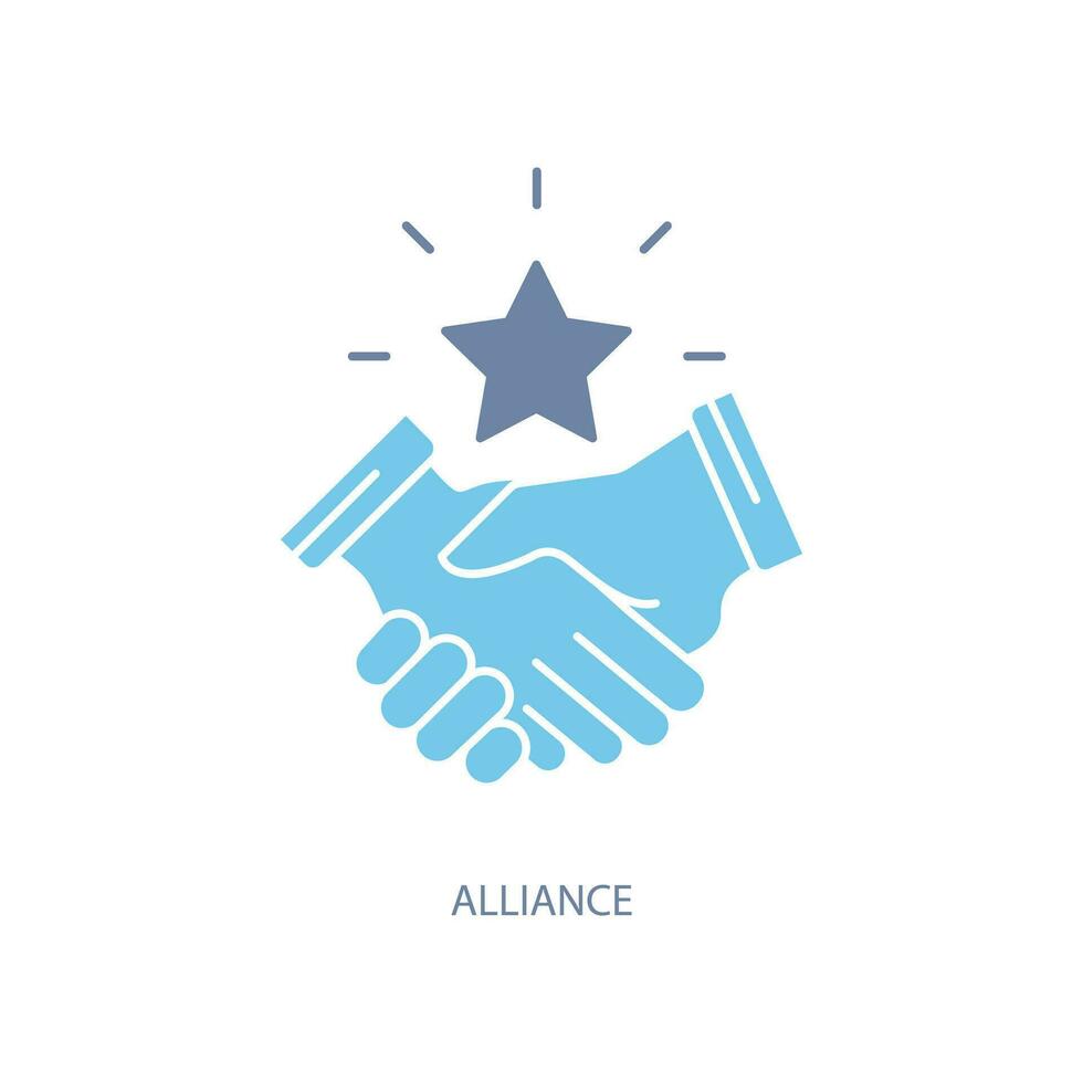 alliance  concept line icon. Simple element illustration. alliance  concept outline symbol design. vector