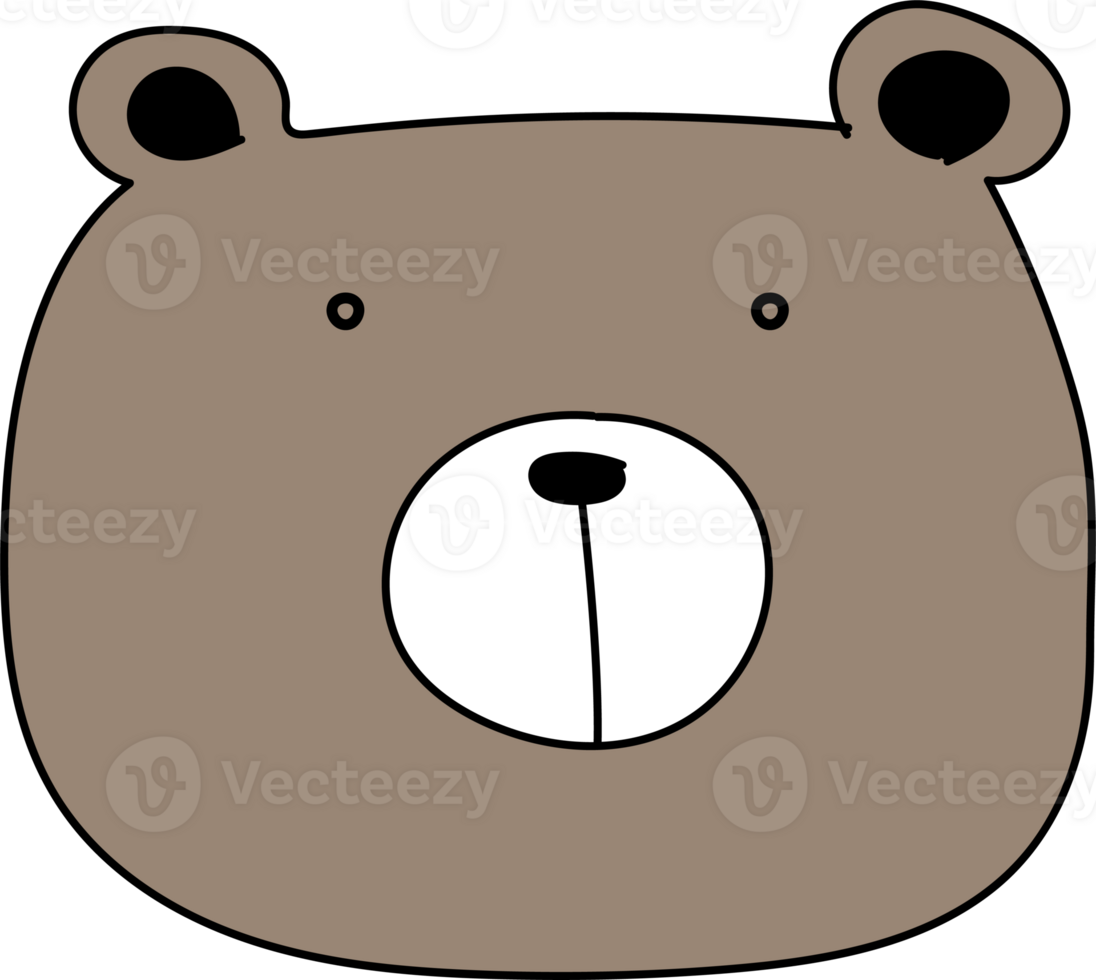 Cute bear cartoon. png
