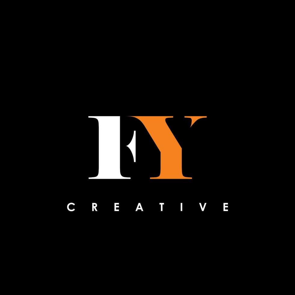 FY Letter Initial Logo Design Template Vector Illustration