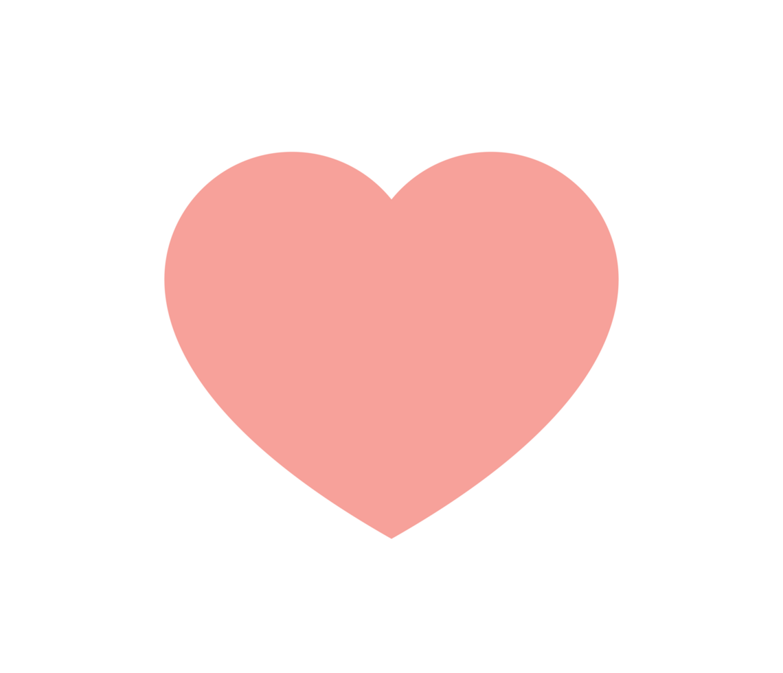 Cute pink heart on white speech bubble icon. Flat design illustration. png